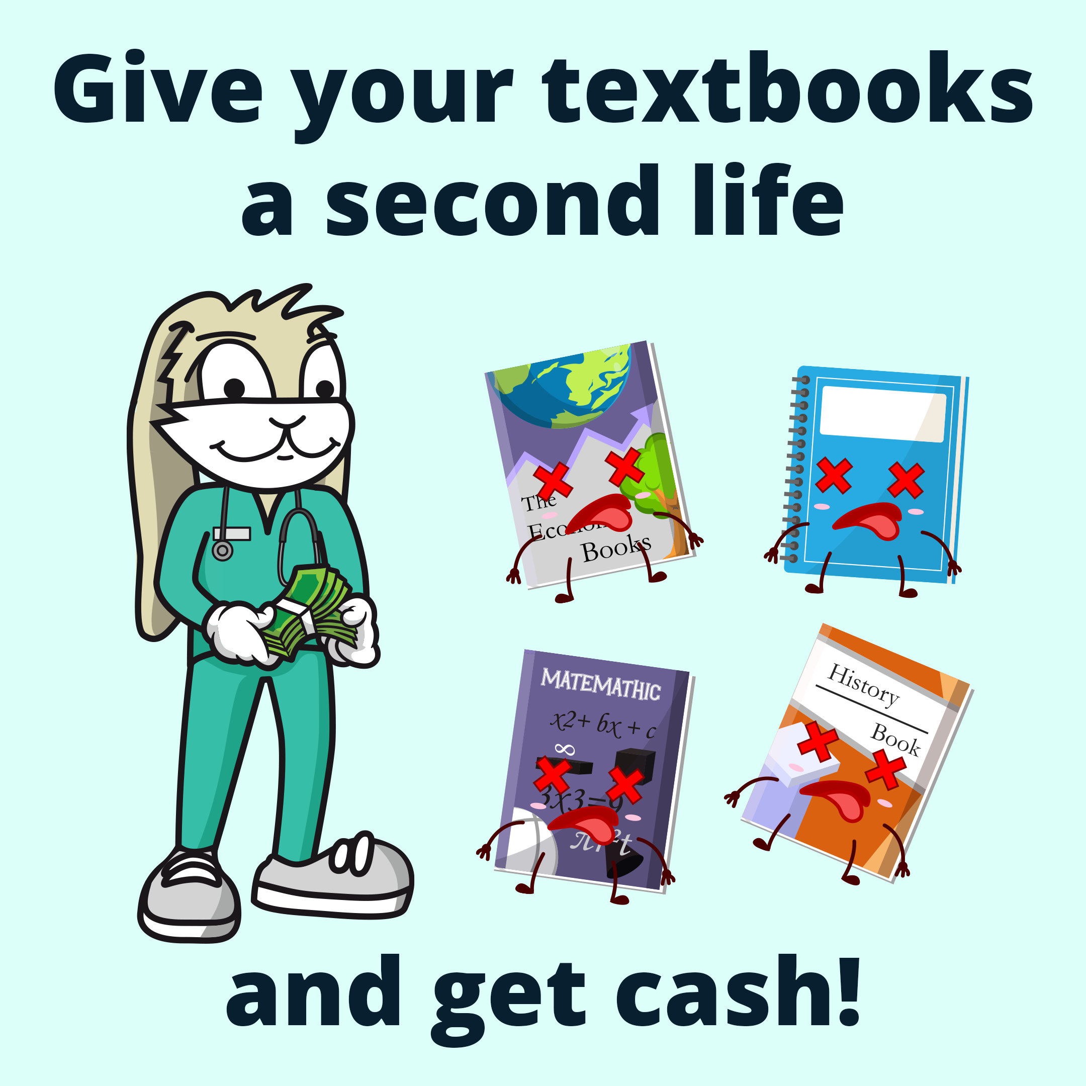 Give your textbooks a second live and get cash!