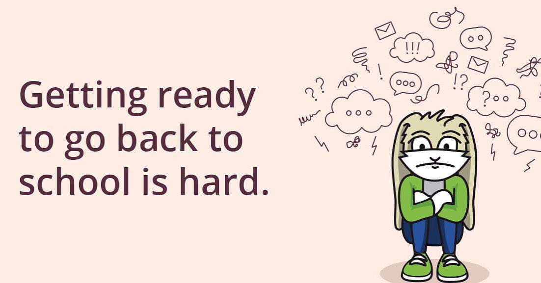 Getting ready to go back to school is hard.